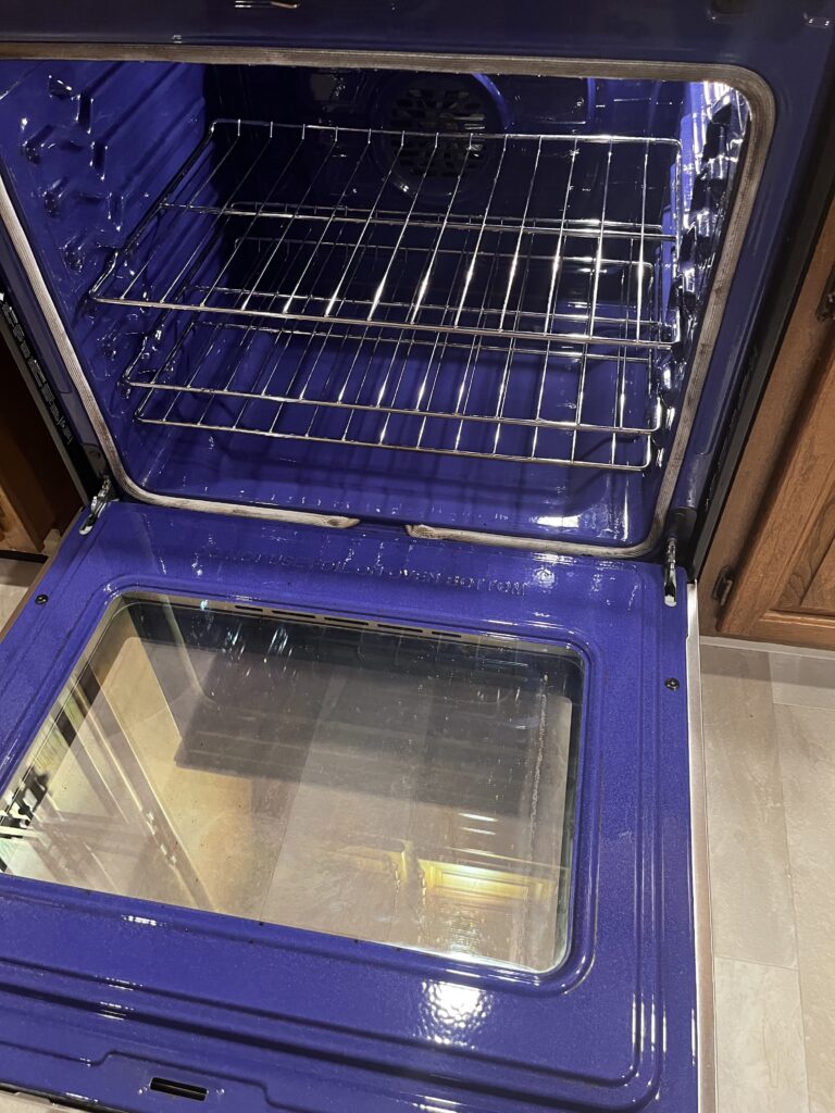 Clean oven after using Scrub Daddy Power Paste