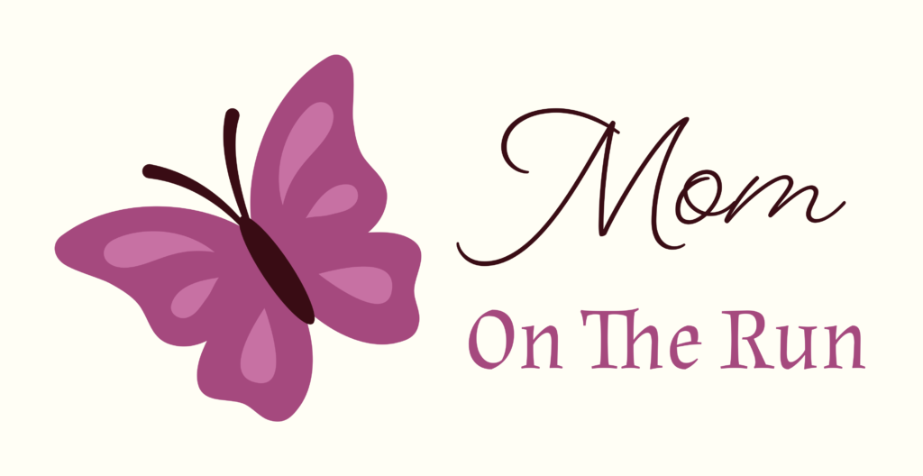 Mom On The Run Logo with butterfly